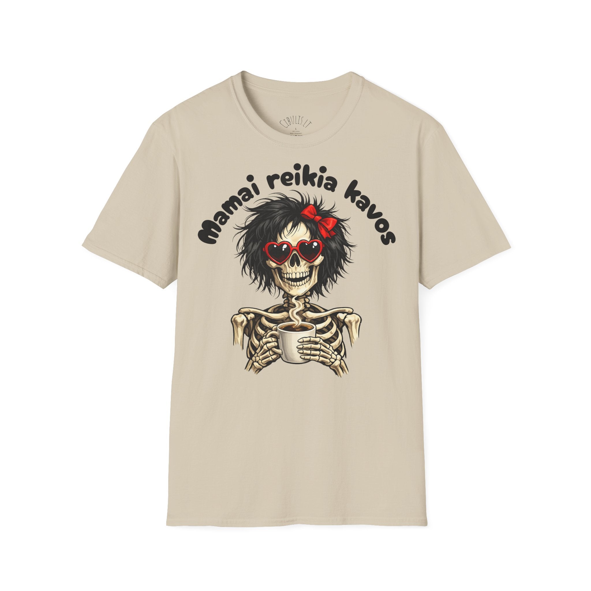 Juokingi marškinėliai „Mamai reikia kavos“