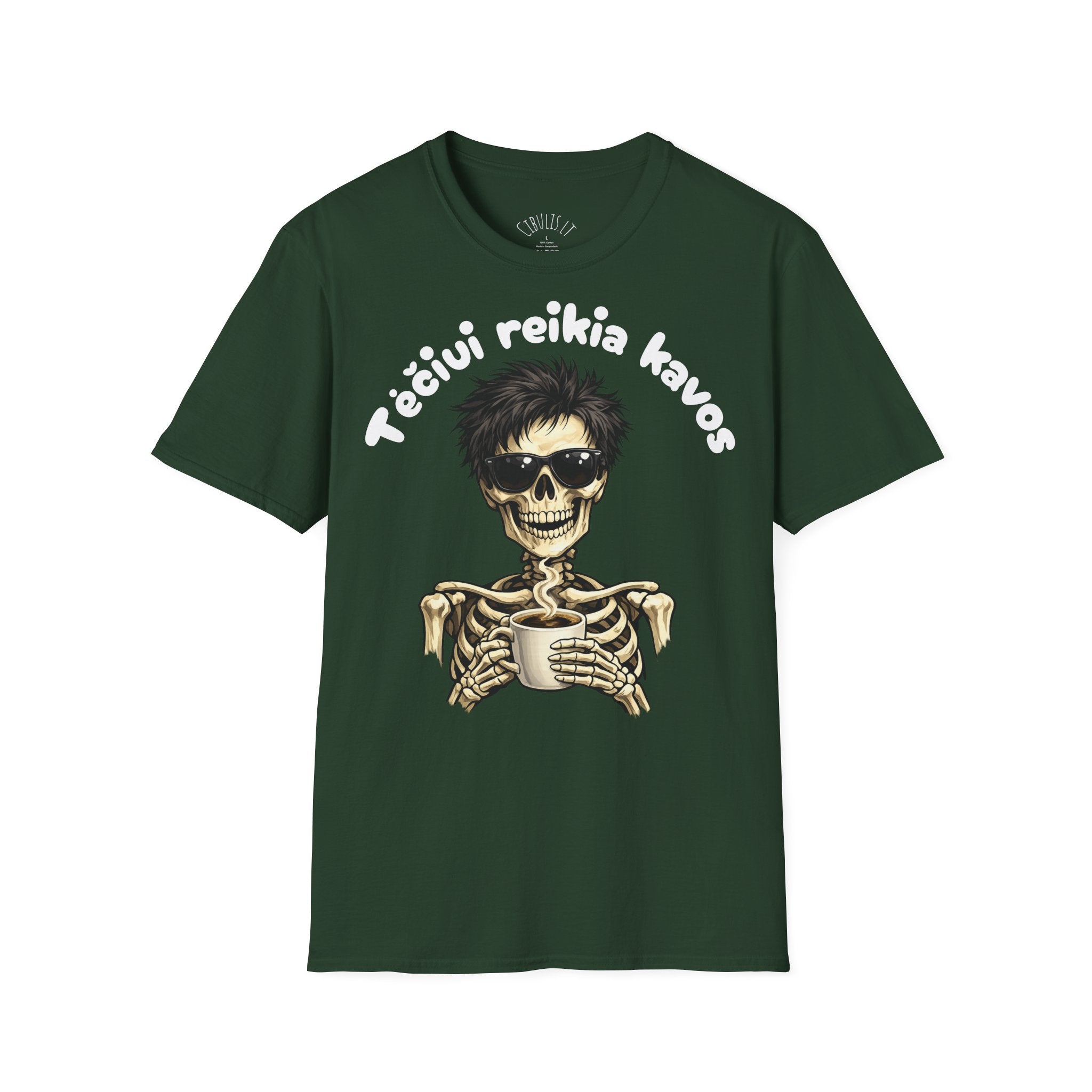 Juokingi marškinėliai „Tėčiui reikia kavos“