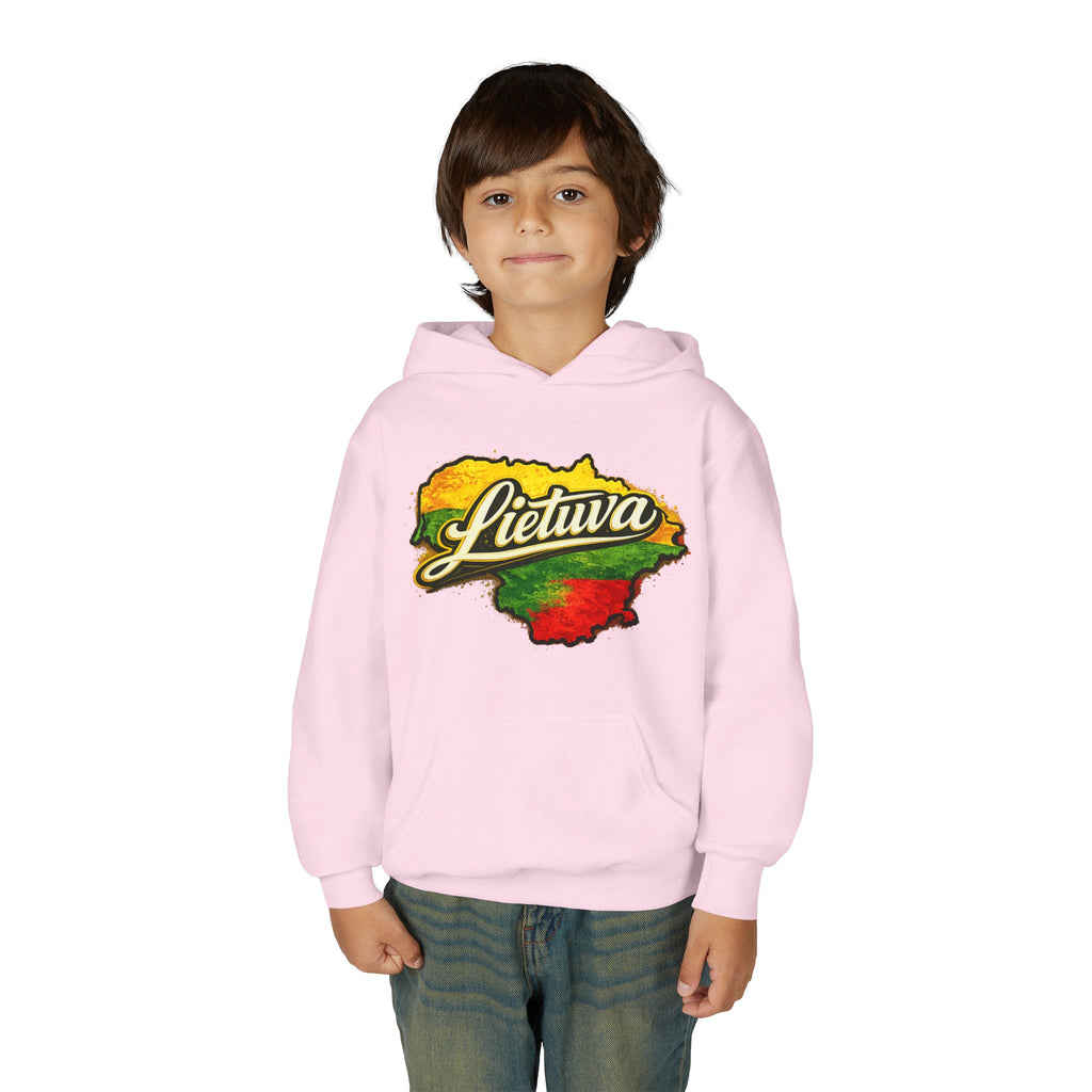 Vaikiškas džemperis su gobtuvu „Lietuva“