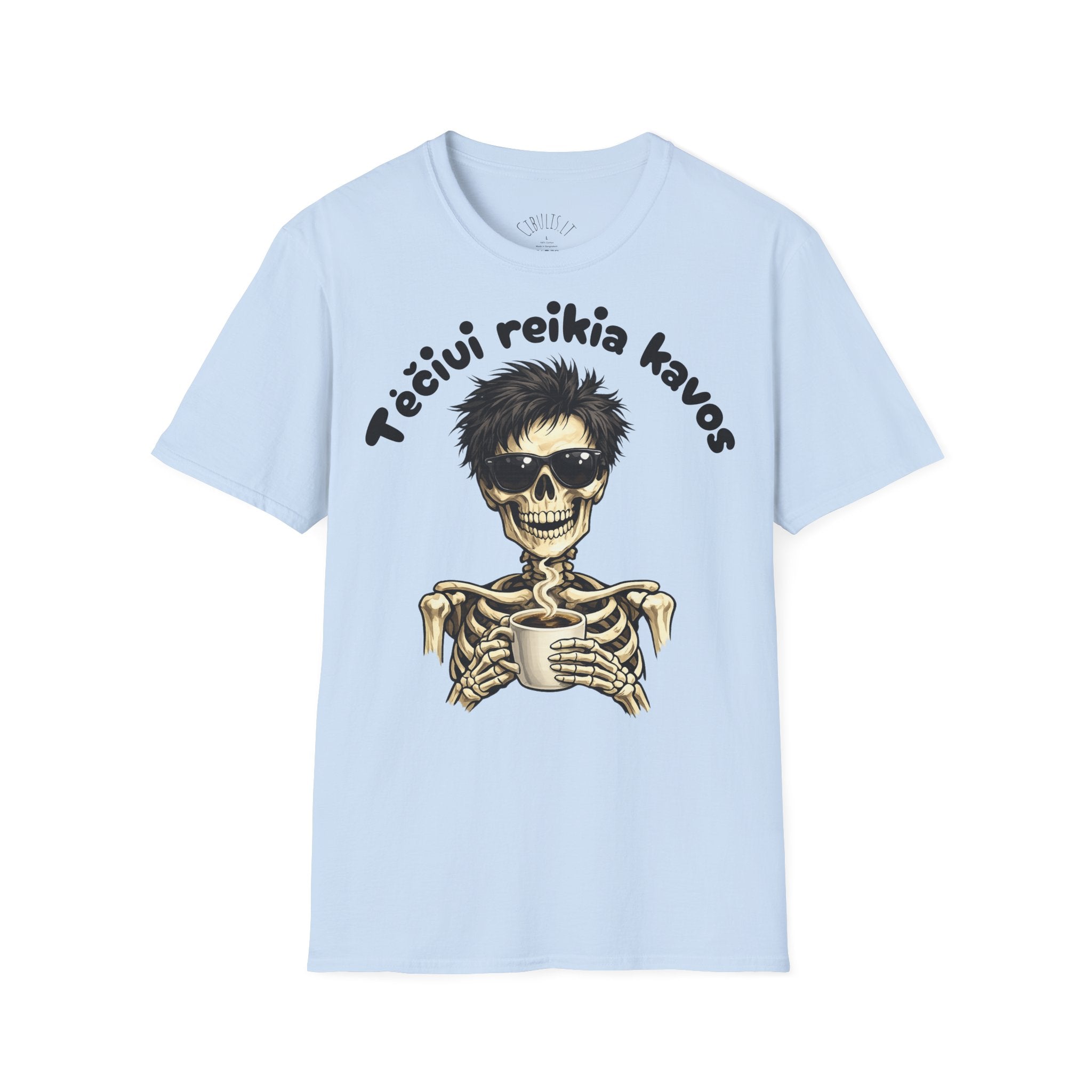 Juokingi marškinėliai „Tėčiui reikia kavos“