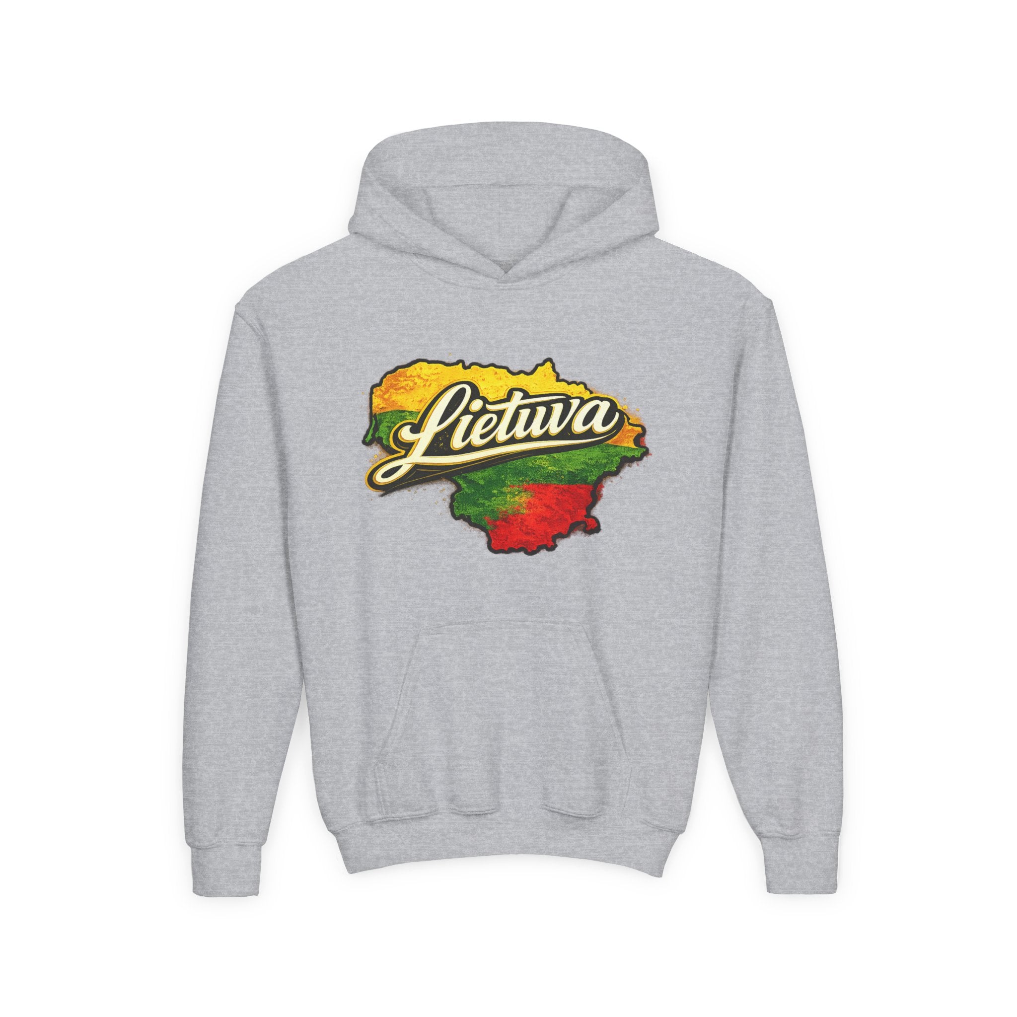 Vaikiškas džemperis su gobtuvu „Lietuva“