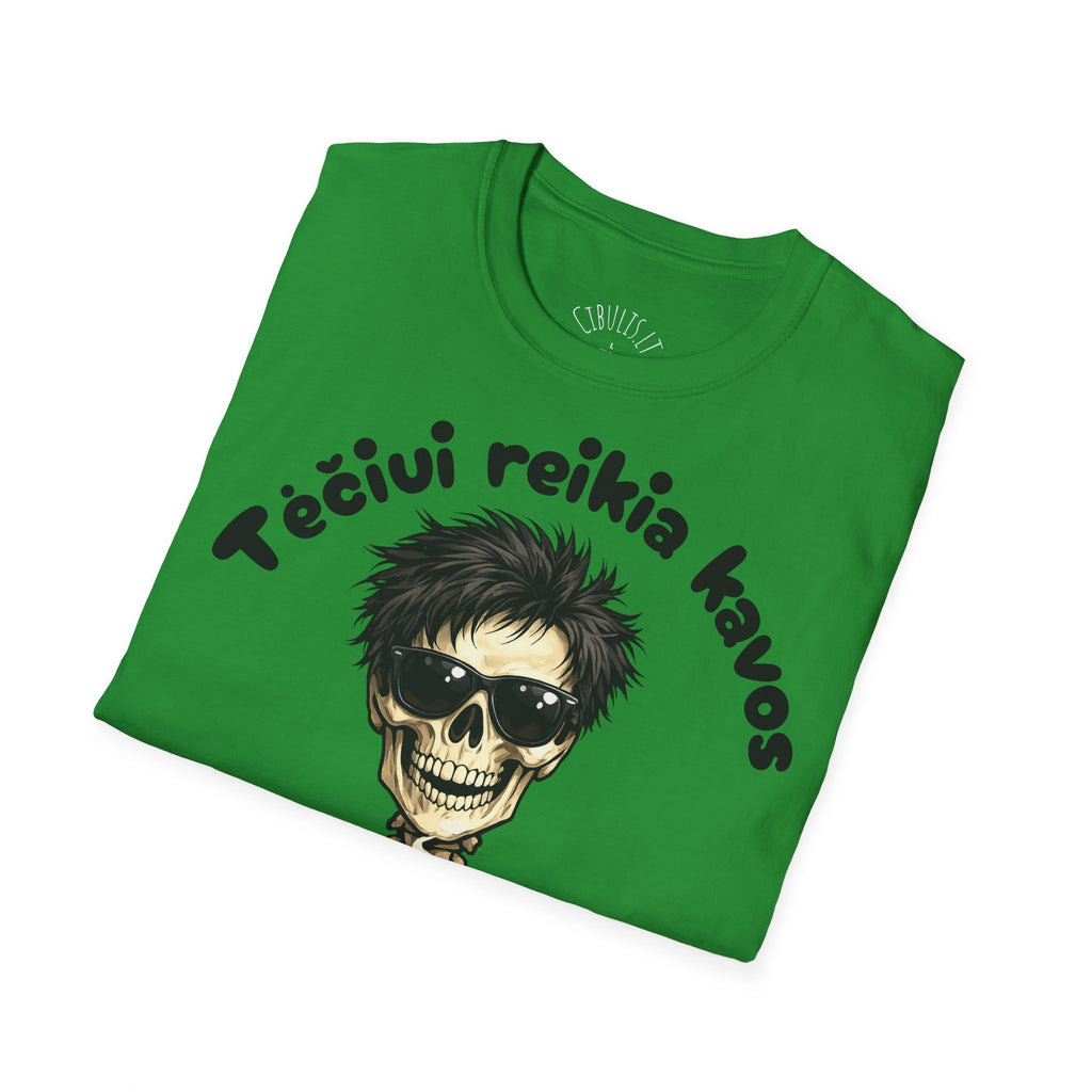 Juokingi marškinėliai „Tėčiui reikia kavos“