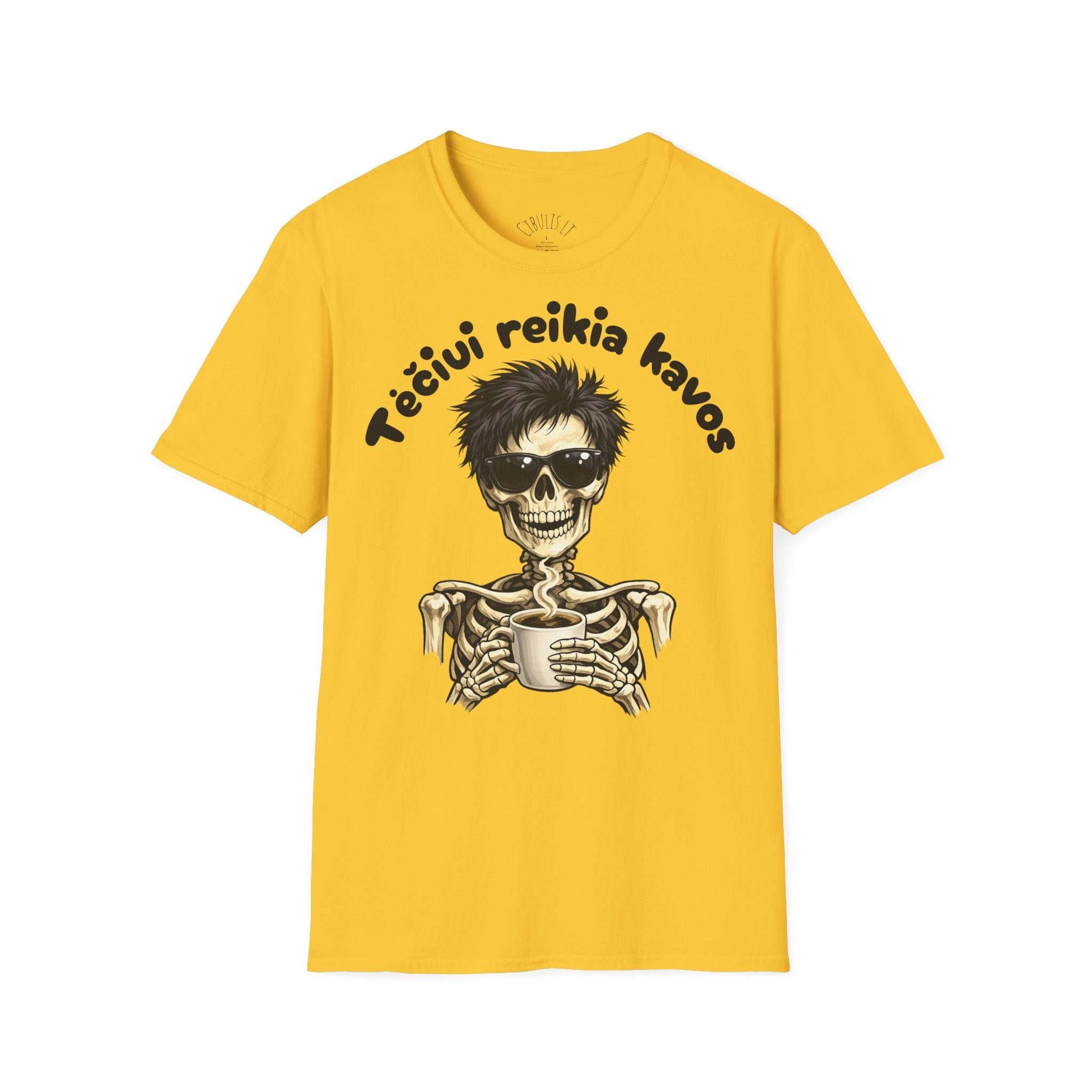 Juokingi marškinėliai „Tėčiui reikia kavos“