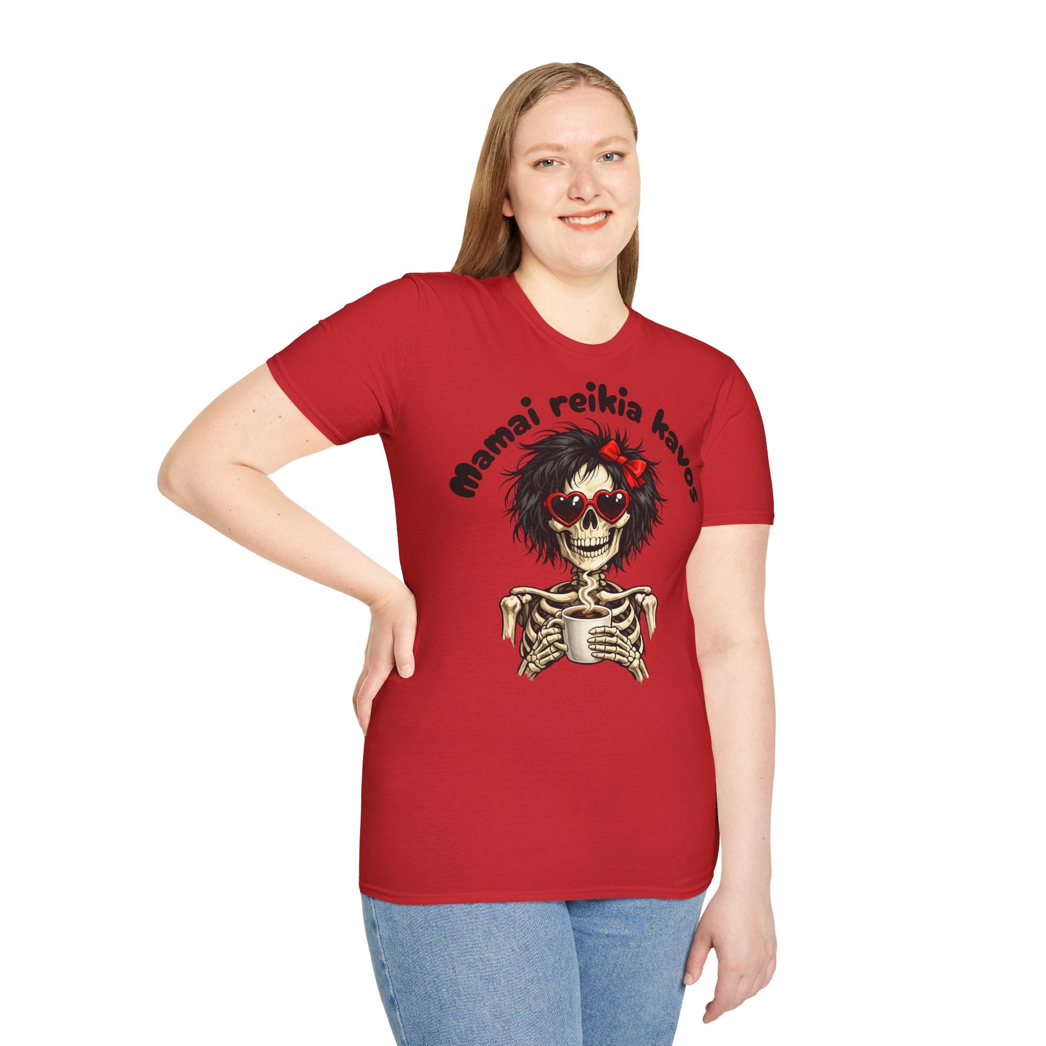 Juokingi marškinėliai „Mamai reikia kavos“