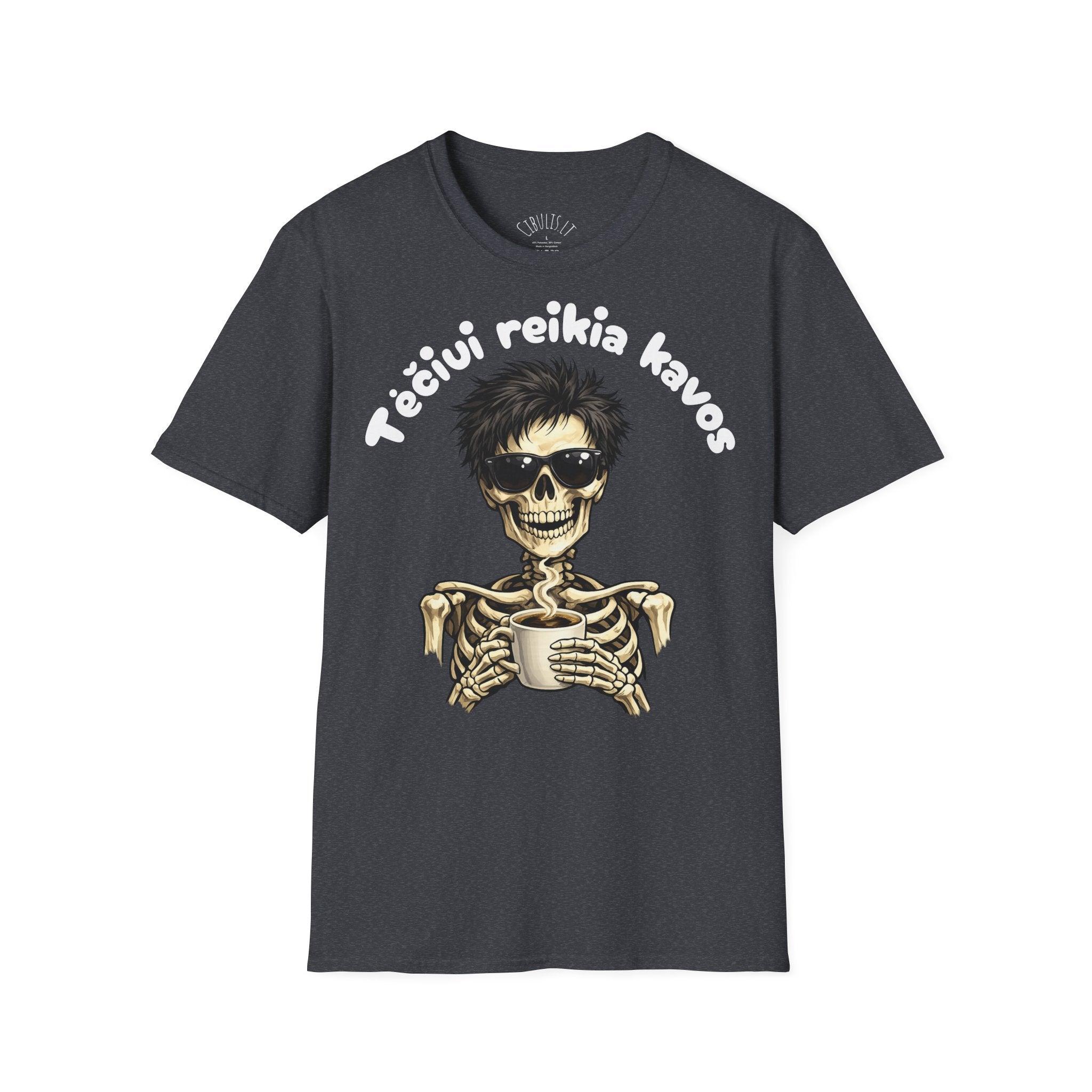 Juokingi marškinėliai „Tėčiui reikia kavos“