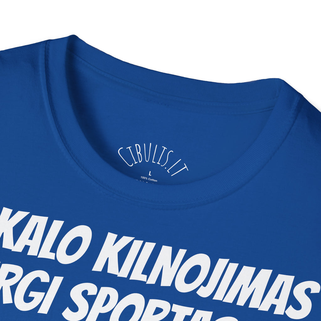 Juokingi marškinėliai „Bokalo kilnojimas irgi sportas“