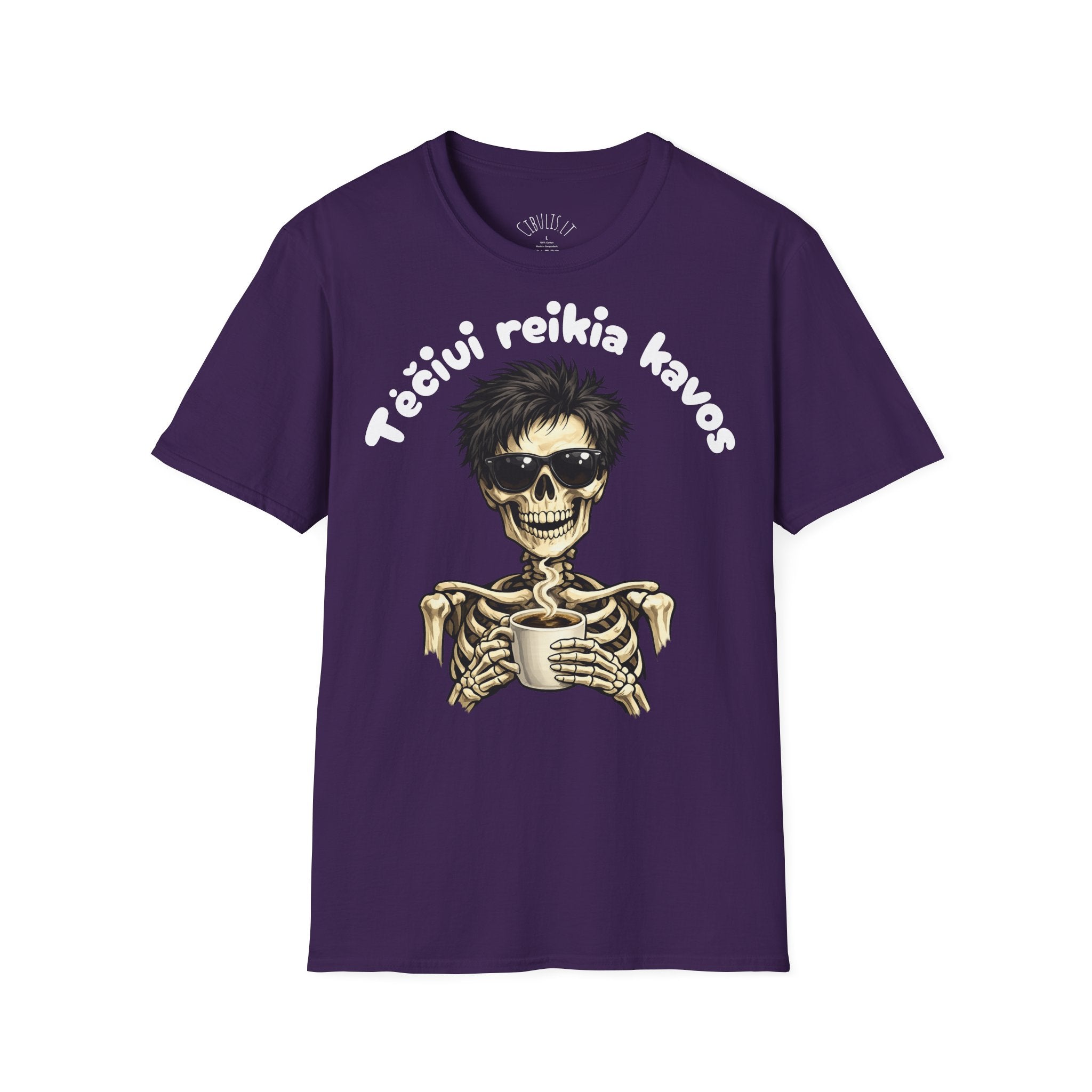 Juokingi marškinėliai „Tėčiui reikia kavos“