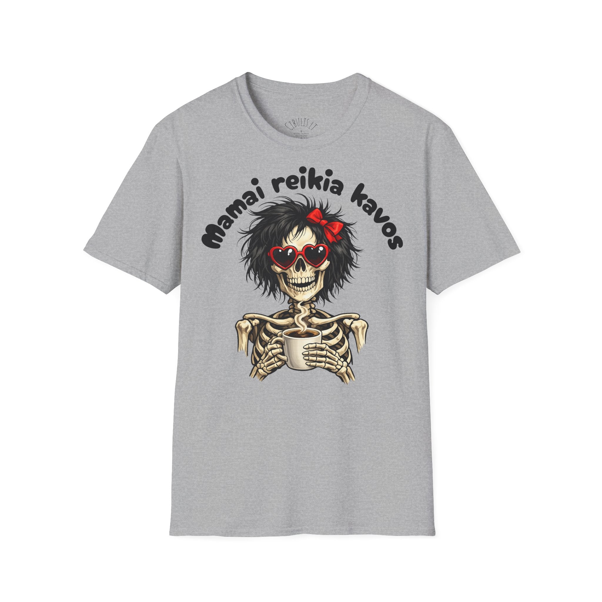 Juokingi marškinėliai „Mamai reikia kavos“