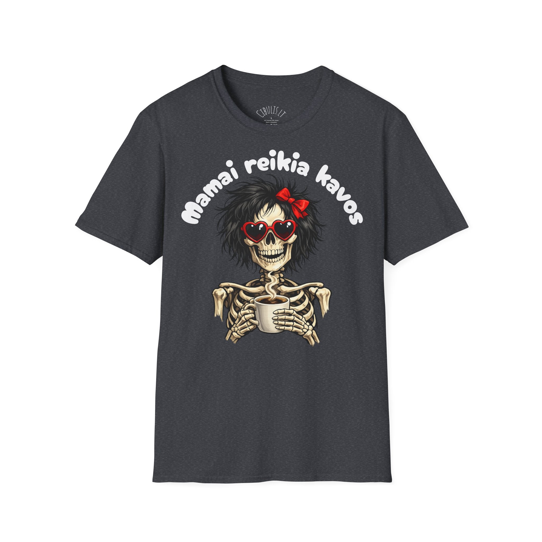 Juokingi marškinėliai „Mamai reikia kavos“